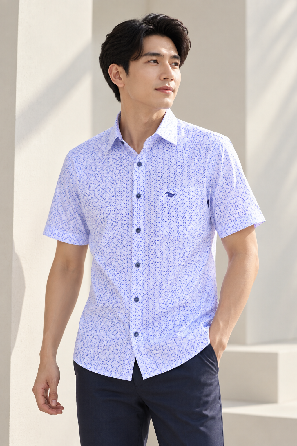  Áo sơ mi tay ngắn Việt Tiến (M-L) 