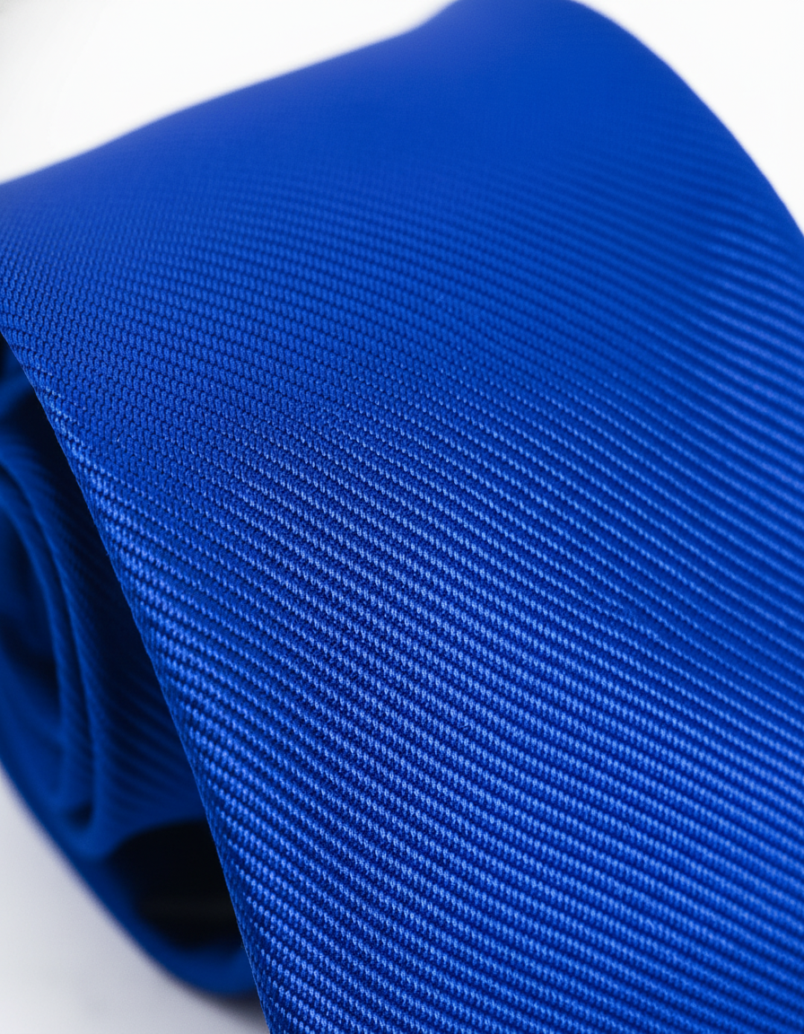  Cà vạt lụa bản ngang 7.5 cm màu Xanh cobalt 