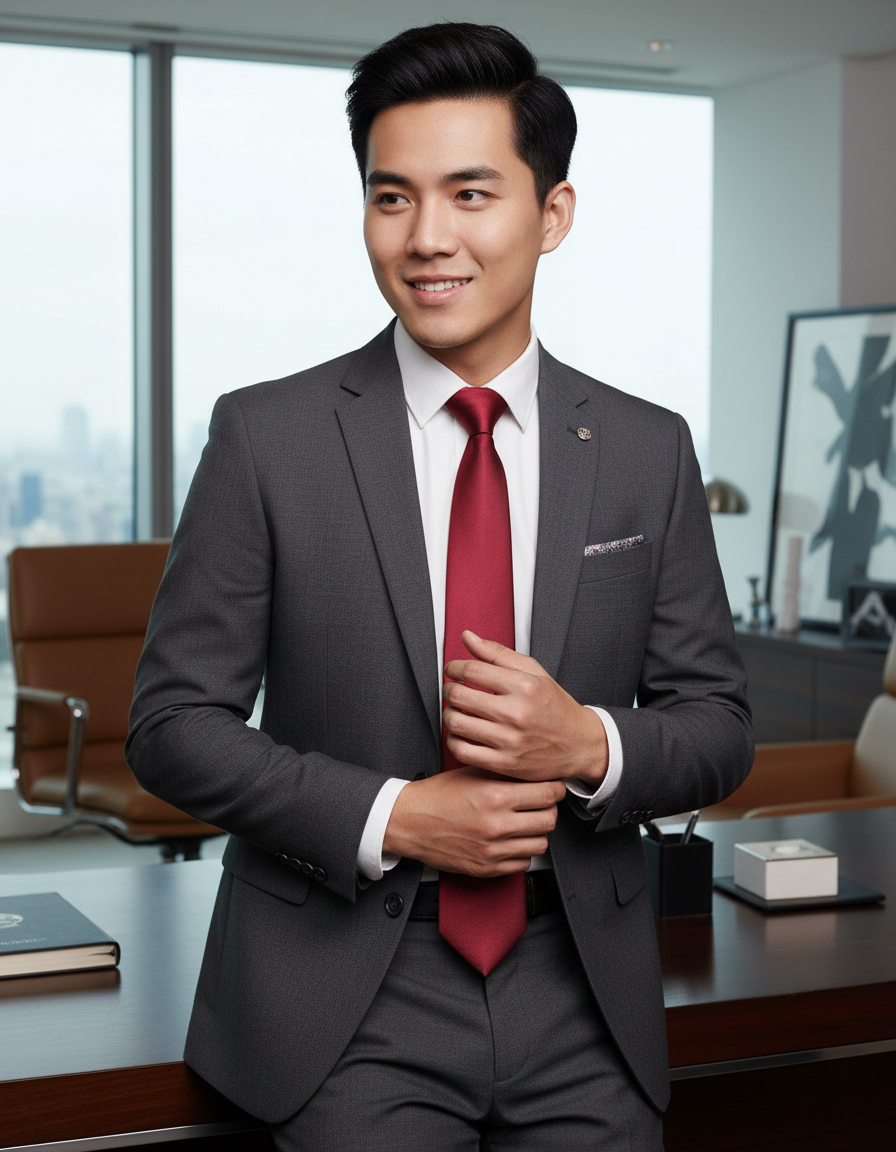  CÀ VẠT PHI BÓNG BẢN NGANG 7.5 CM 