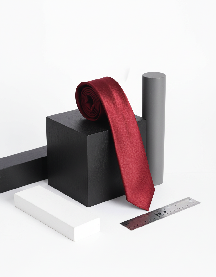  Cà vạt đỏ đô nhỏ 