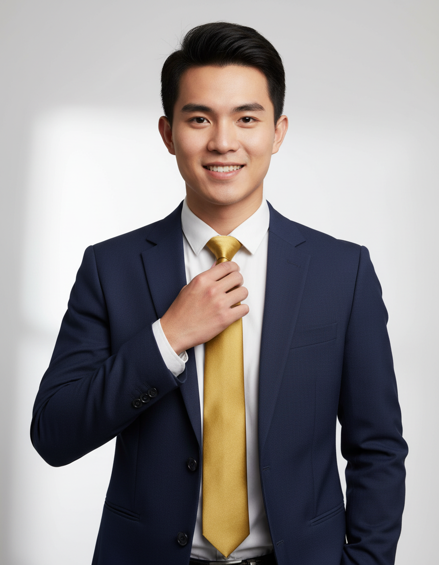  CÀ VẠT PHI BÓNG MÀU VÀNG KIM – BẢN NGANG 5.5 CM 