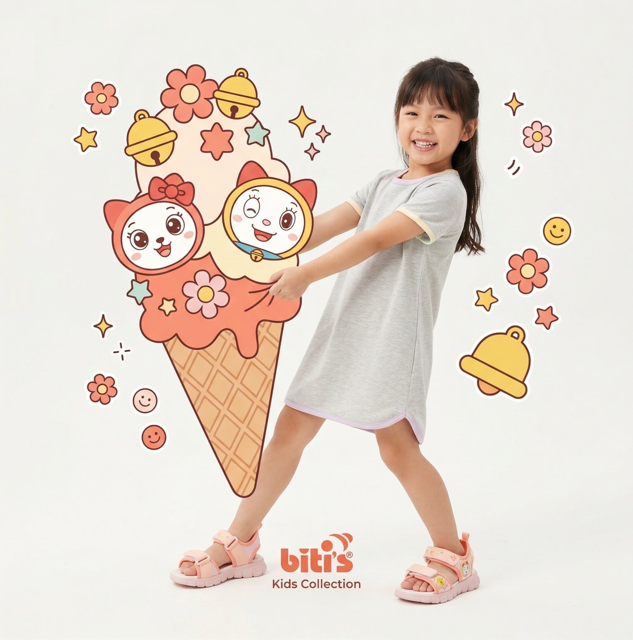  Sandal Biti's bé gái (24-29) 