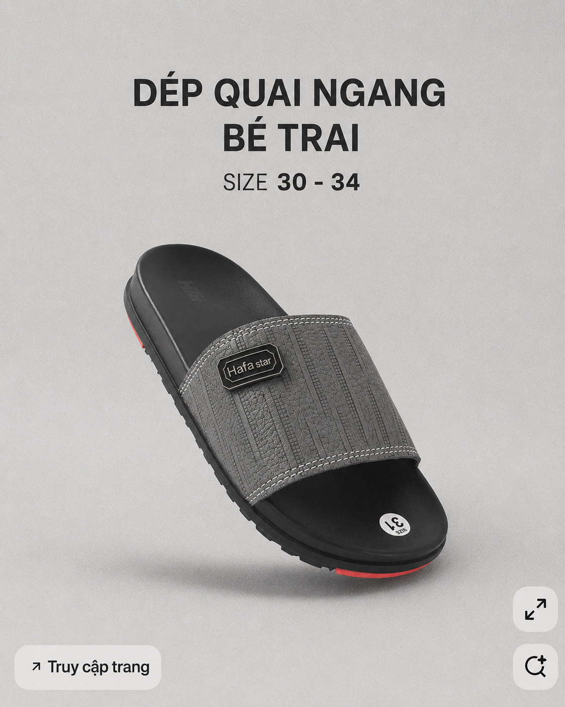  Dép quai ngang trẻ em (30-34) 