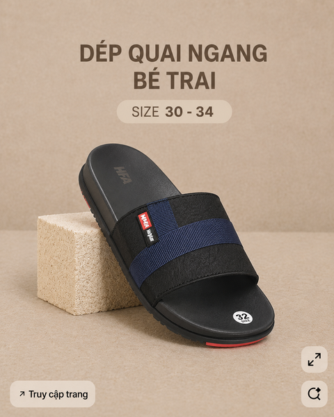  Dép quai ngang trẻ em (30 -34) 