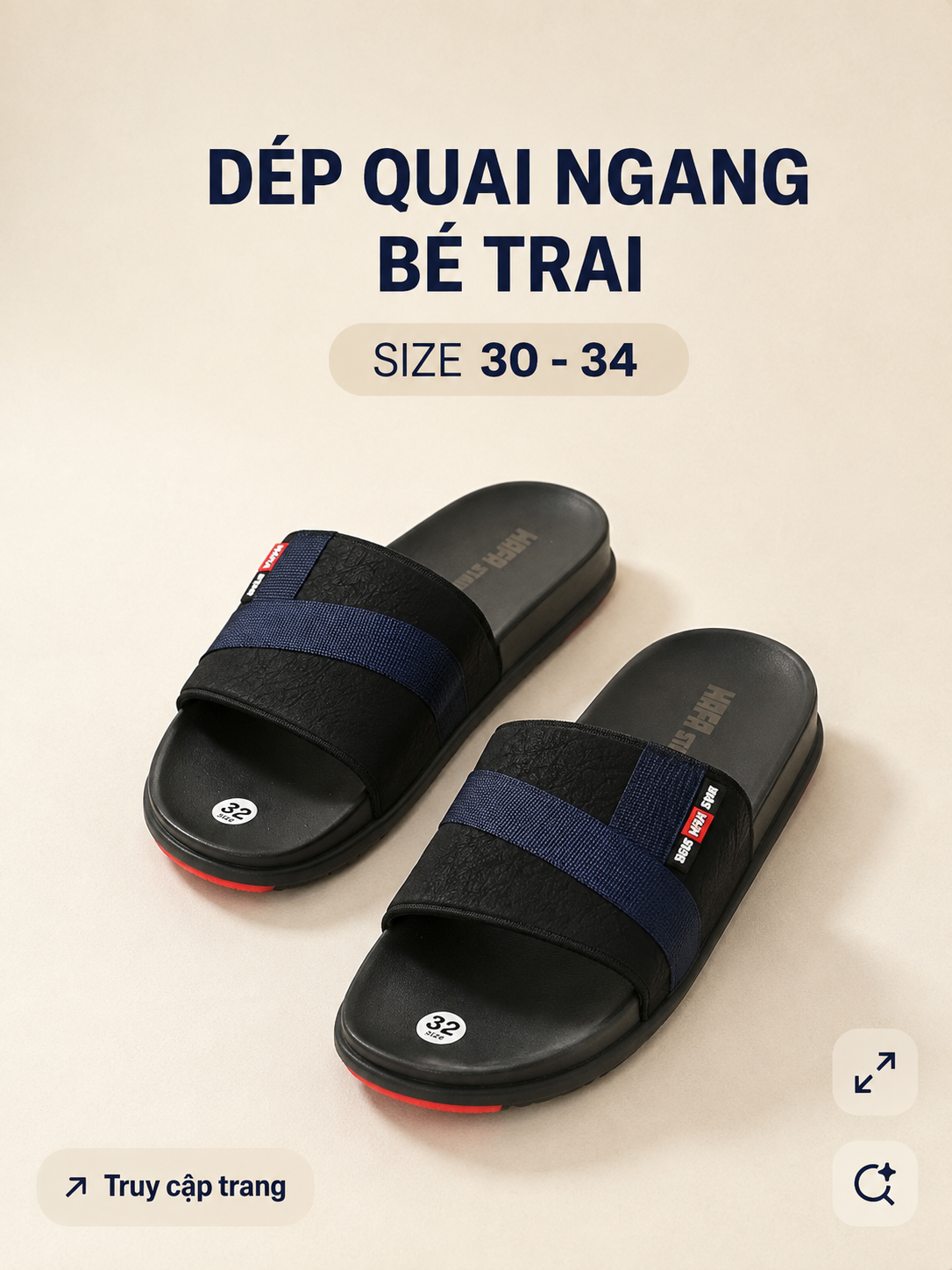  Dép quai ngang trẻ em (30 -34) 