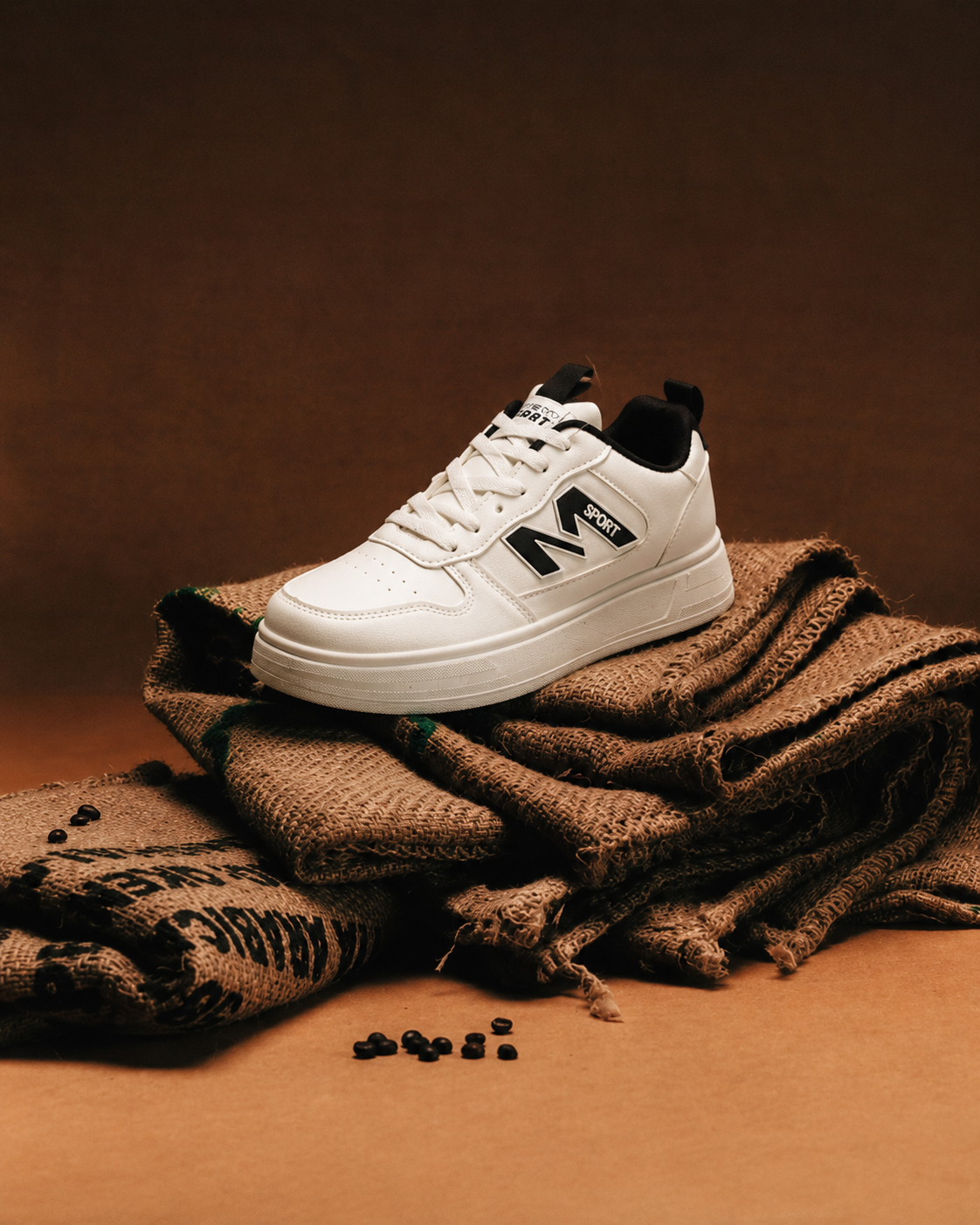  GIÀY SNEAKER NAM TRẮNG PHỐI ĐEN (40-43) 