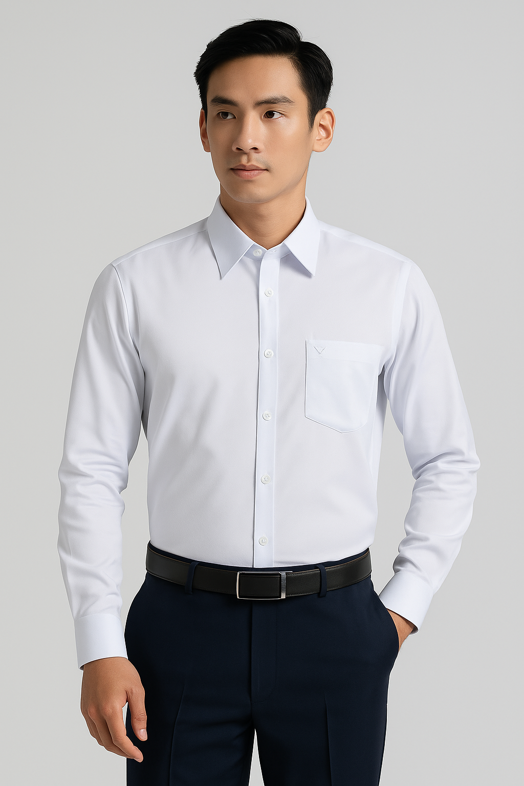  Áo sơ mi nam Việt Tiến tay dài(37-44) 