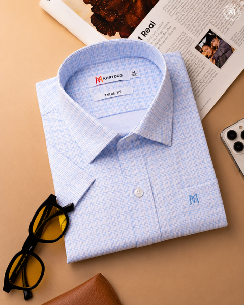  Áo sơ mi tay ngắn Khatoco (M-2XL) 