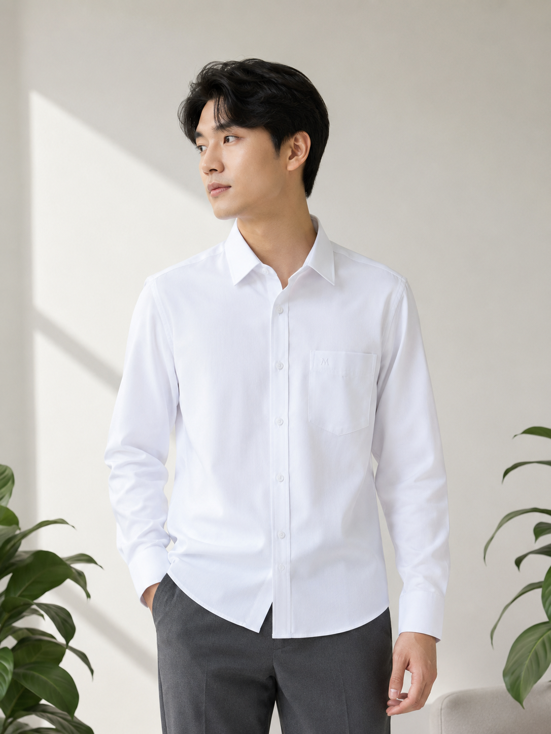  Áo sơ mi tay dài Khatoco (S-3XL) 