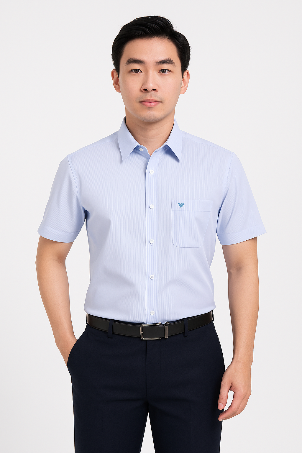  Áo sơ mi tay ngắn Việt Tiến 