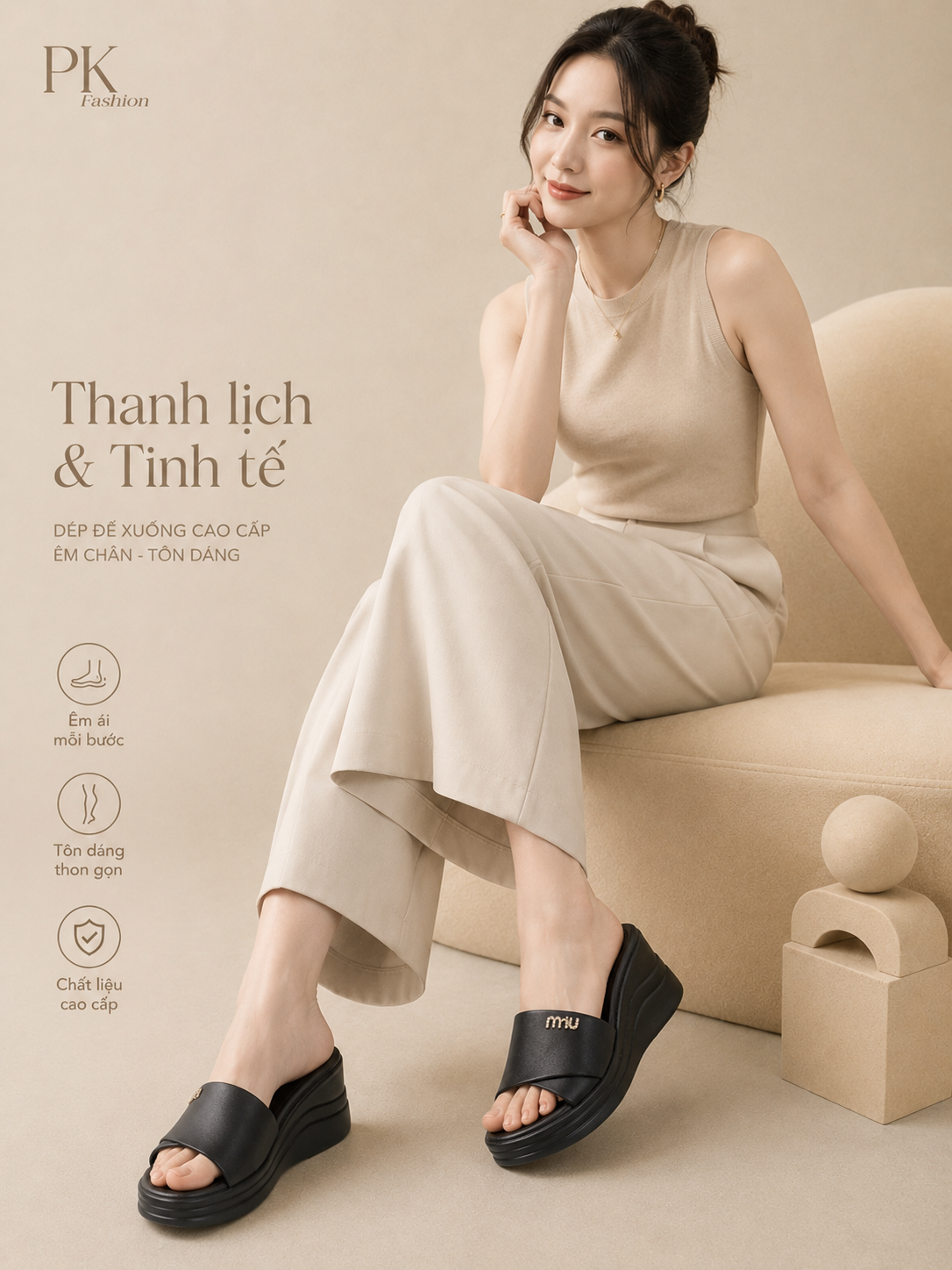  Dép cao gót nữ (35-39) 