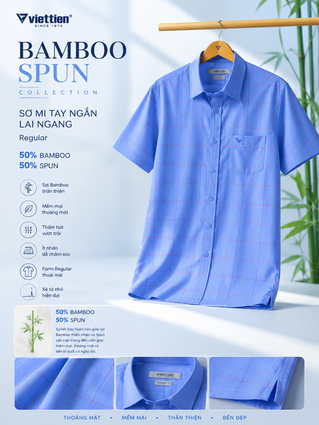  Áo sơ mi tay ngắn Việt tiến (L) 