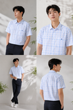  Áo sơ mi Khatoco tay ngắn (M-3XL) 