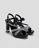  Sandal cao gót nữ đính đá (35-39) 