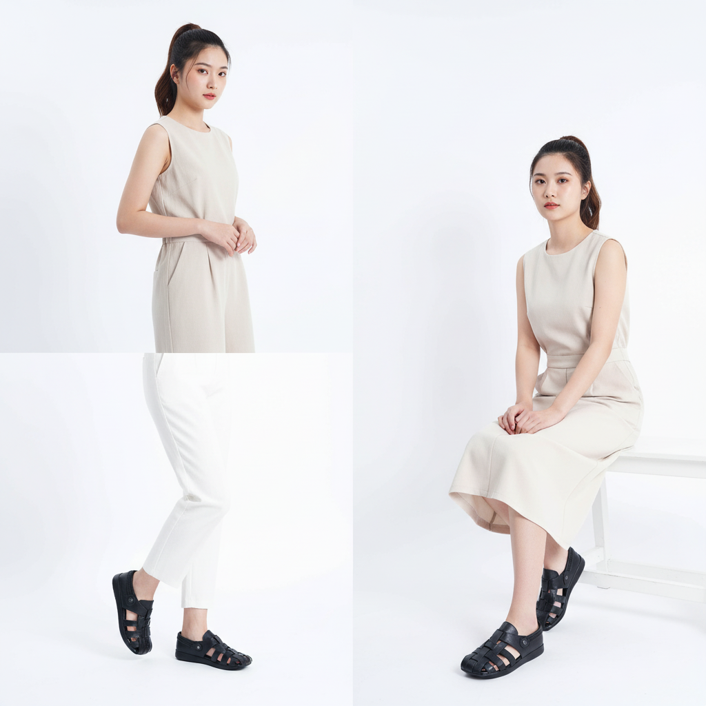  Dép Sandal bít đầu (35-39) 