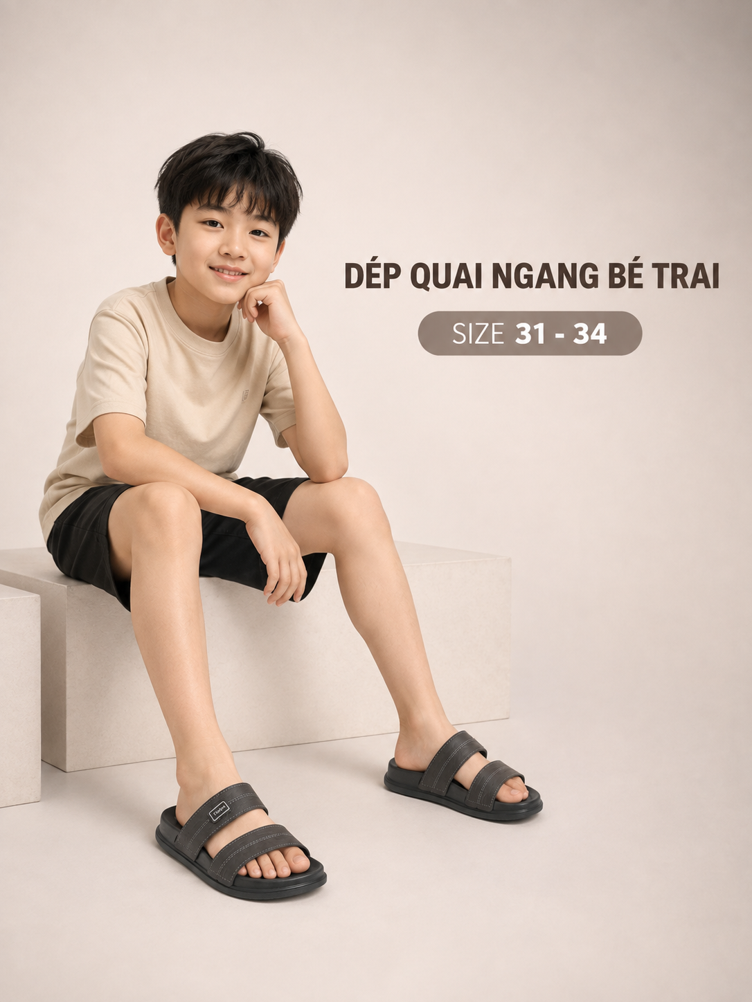  Dép quai ngang trẻ em (31- 34) 