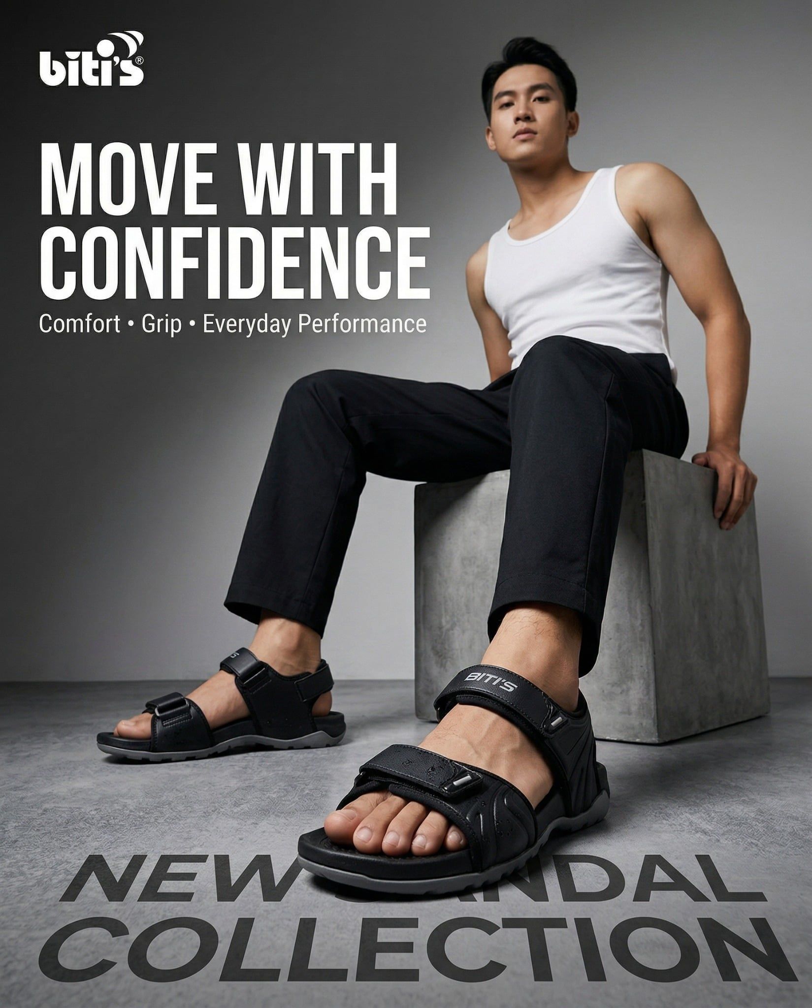  Sandal Biti's nam (39-44) 