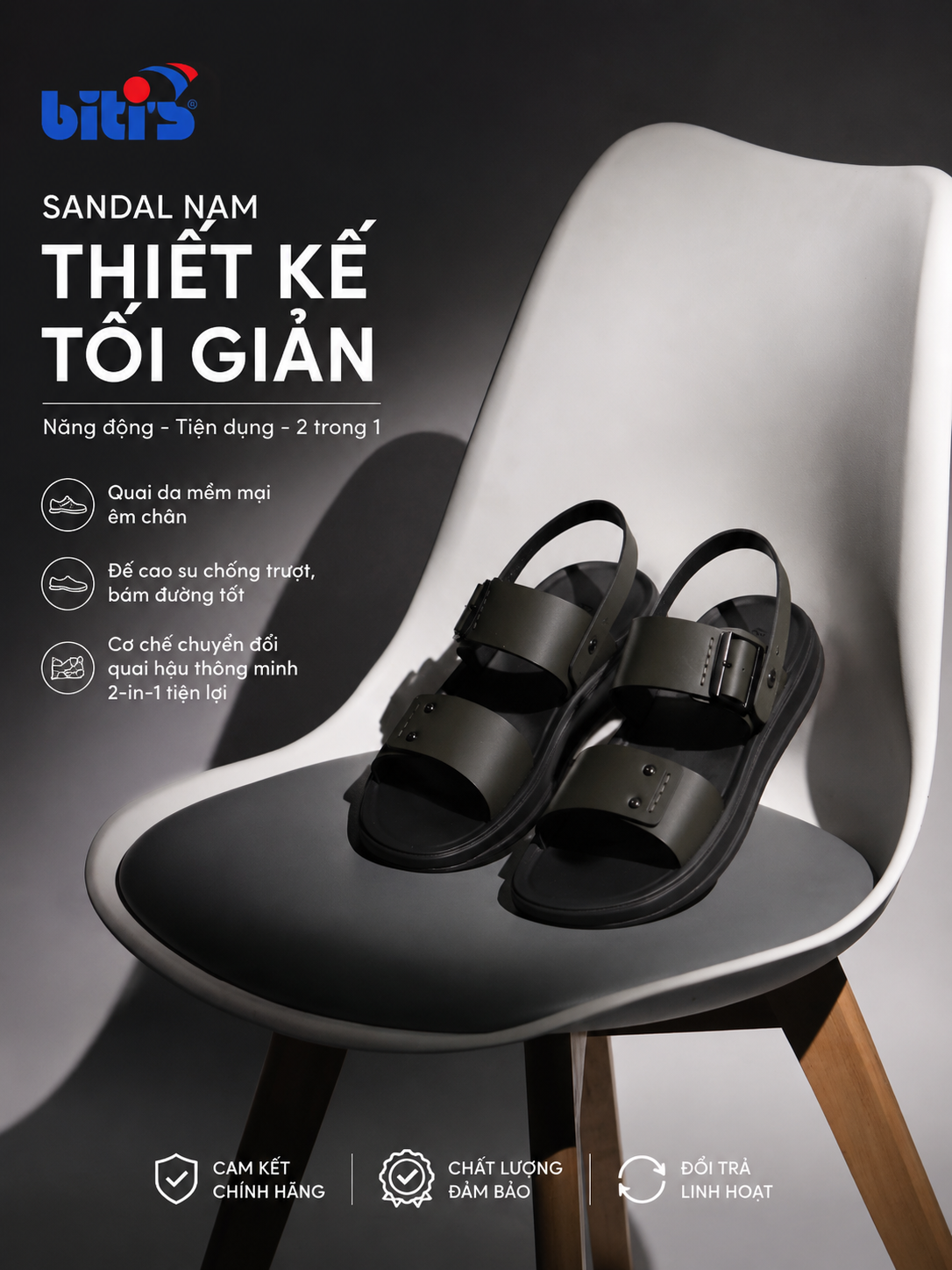  Sandal Biti's nam (39-44) 