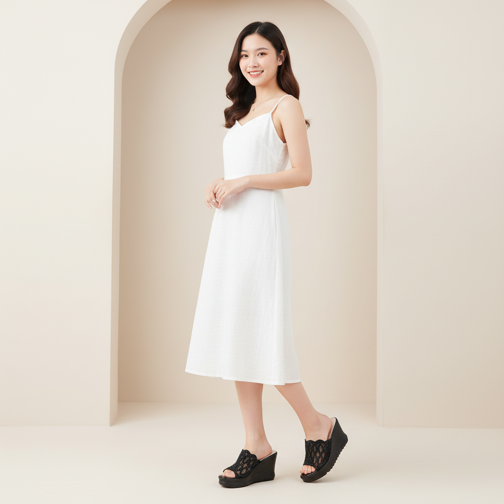  Dép cao gót nữ Hong Kong nữ (36-39) 