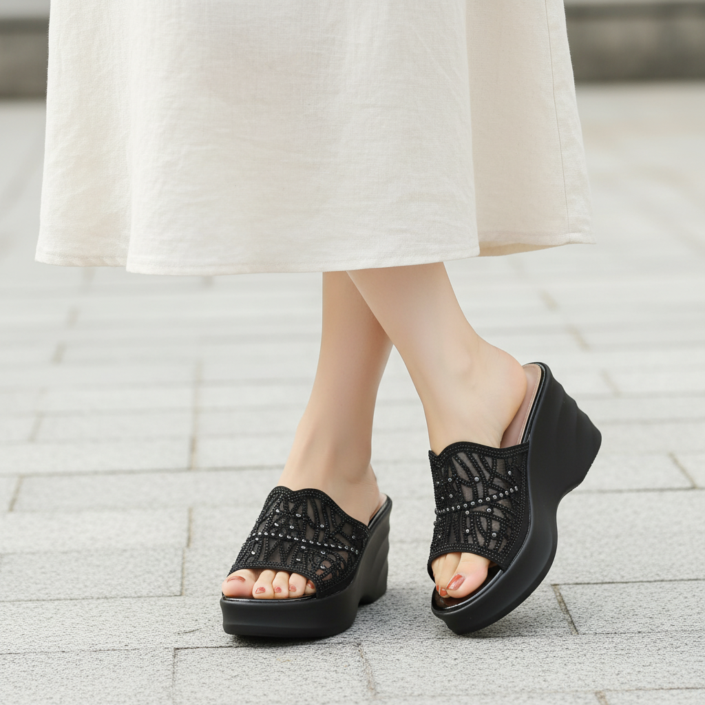  Dép cao gót nữ Hong Kong nữ (36-39) 