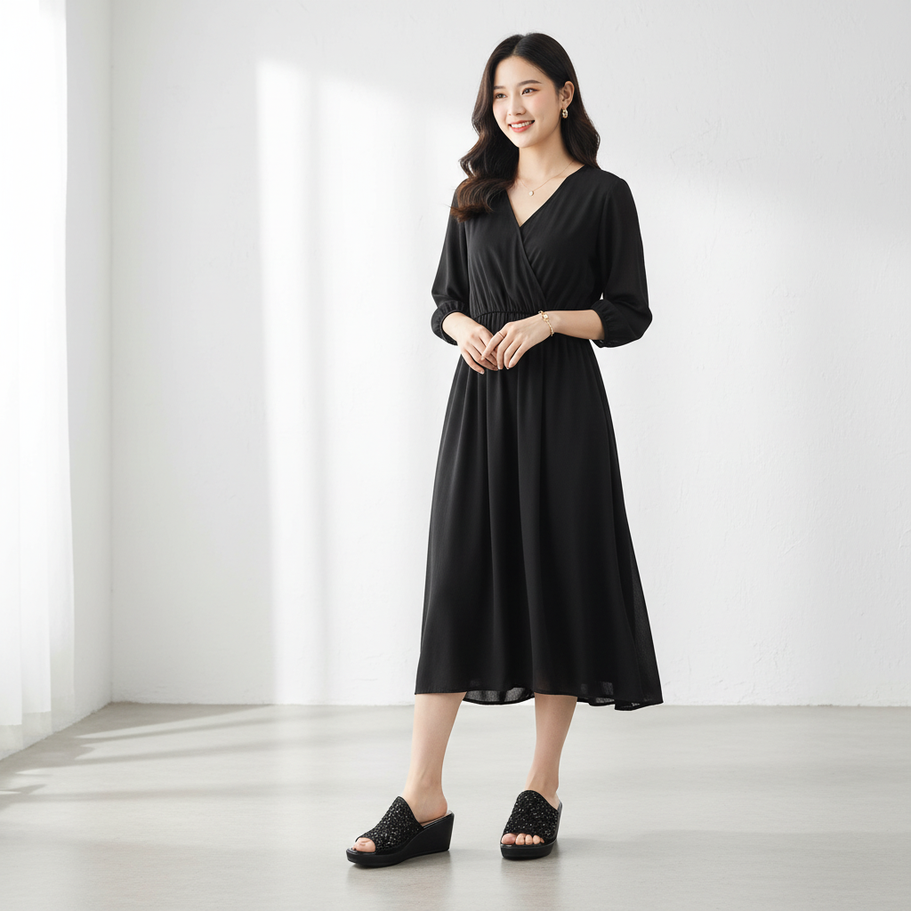  Dép cao gót nữ Hong Kong nữ (35-39) 