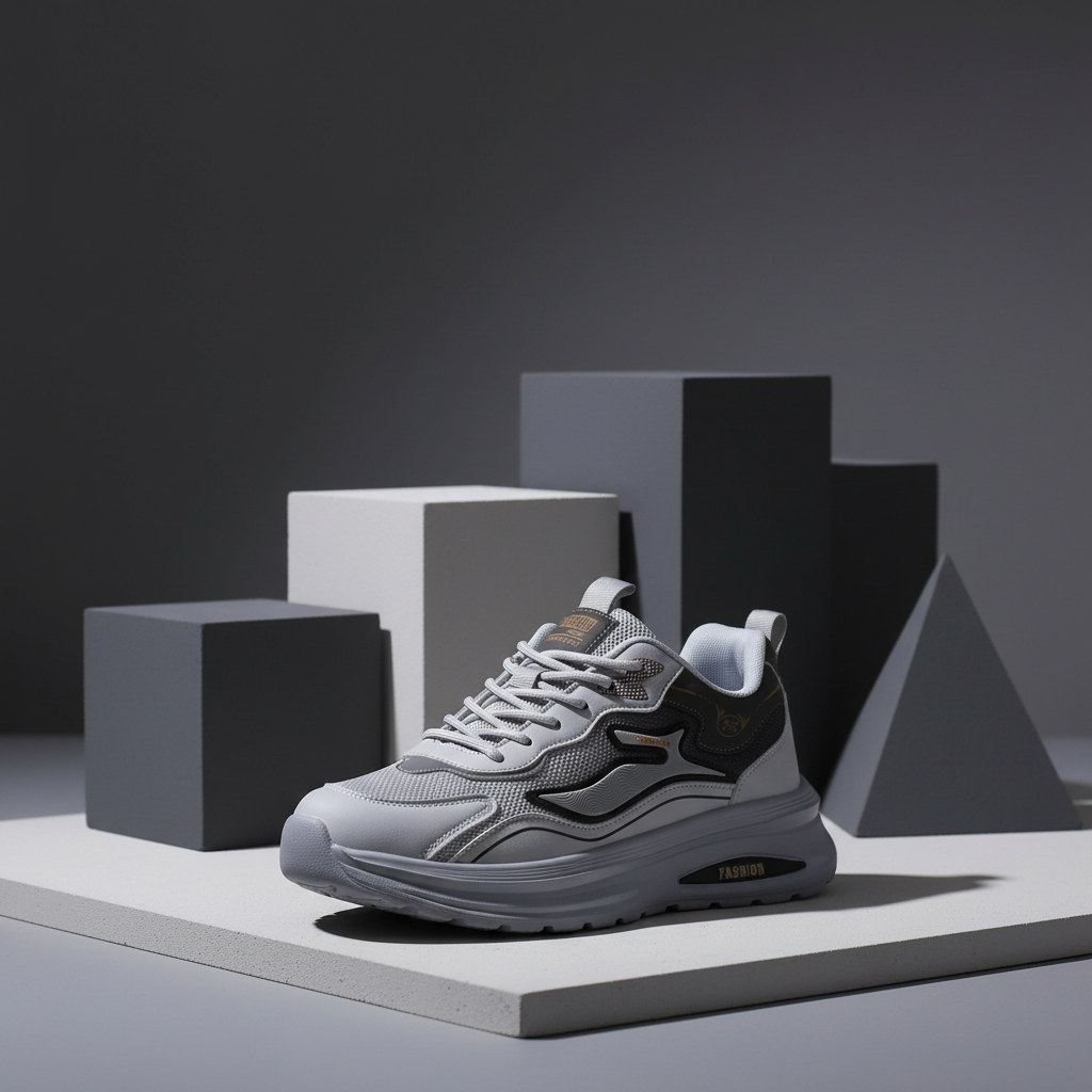  GIÀY THỂ THAO NAM SIÊU NHẸ MÀU XÁM (40-44) 