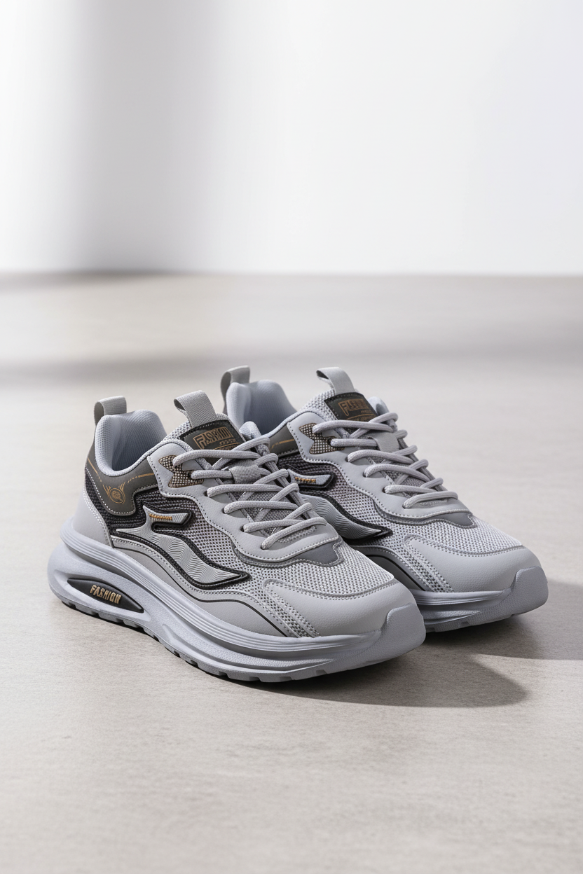  GIÀY THỂ THAO NAM SIÊU NHẸ MÀU XÁM (40-44) 