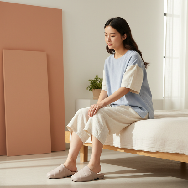  Dép bít nhựa nữ 