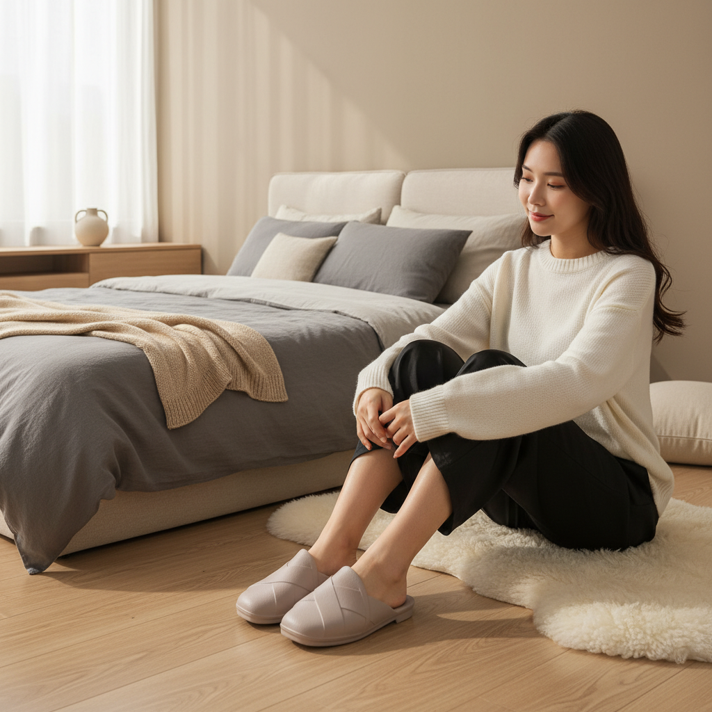  Dép bít nhựa nữ 