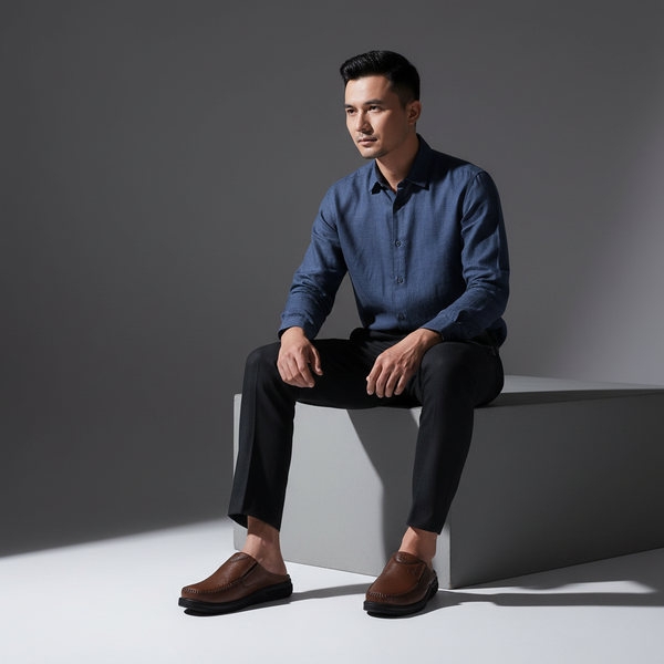  Dép Sampo nam da mềm (45-47) 