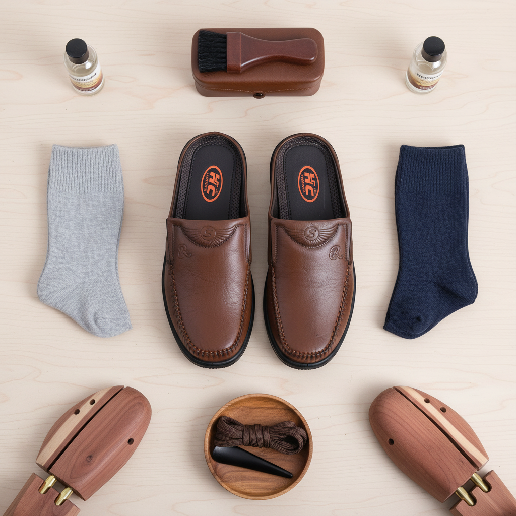  Dép Sampo nam da mềm (45-47) 