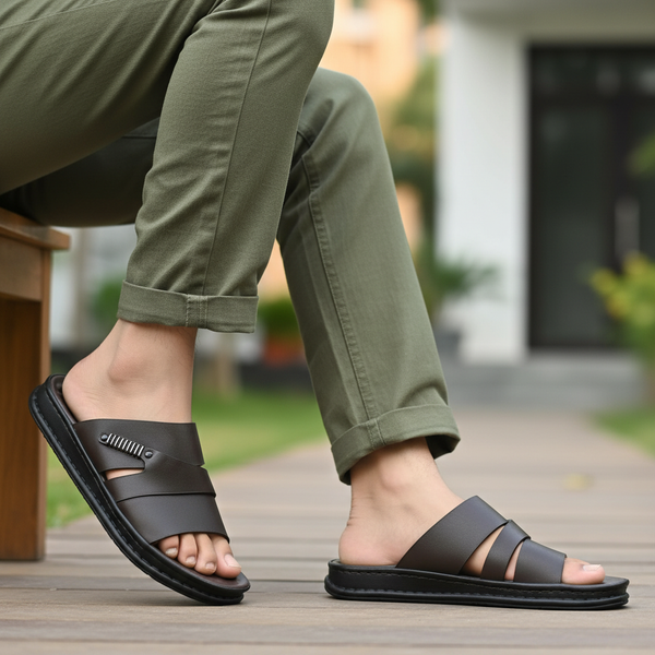  Dép quai ngang da nam (39-43) 