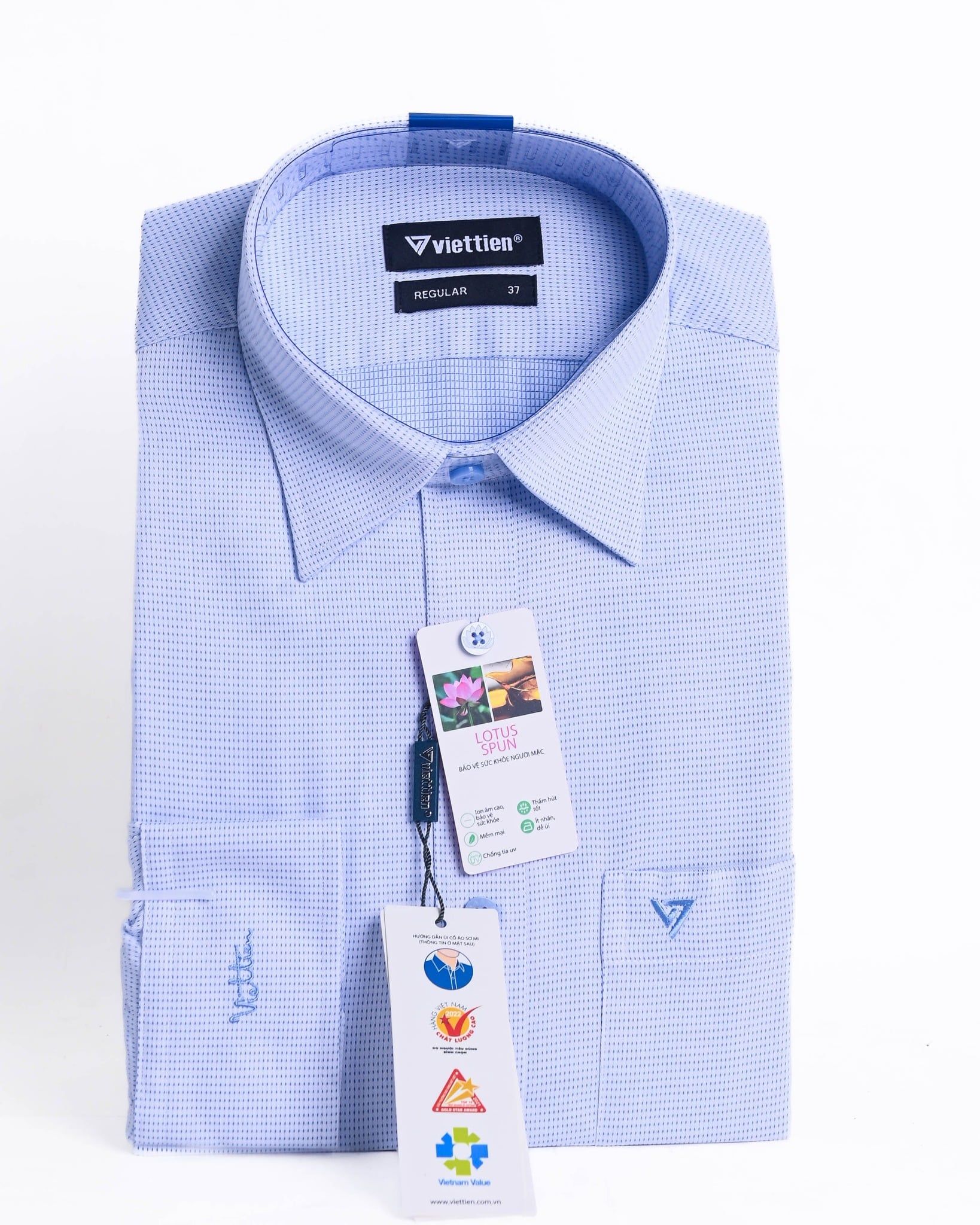  Áo sơ mi Việt Tiến tay dài (37-43) 