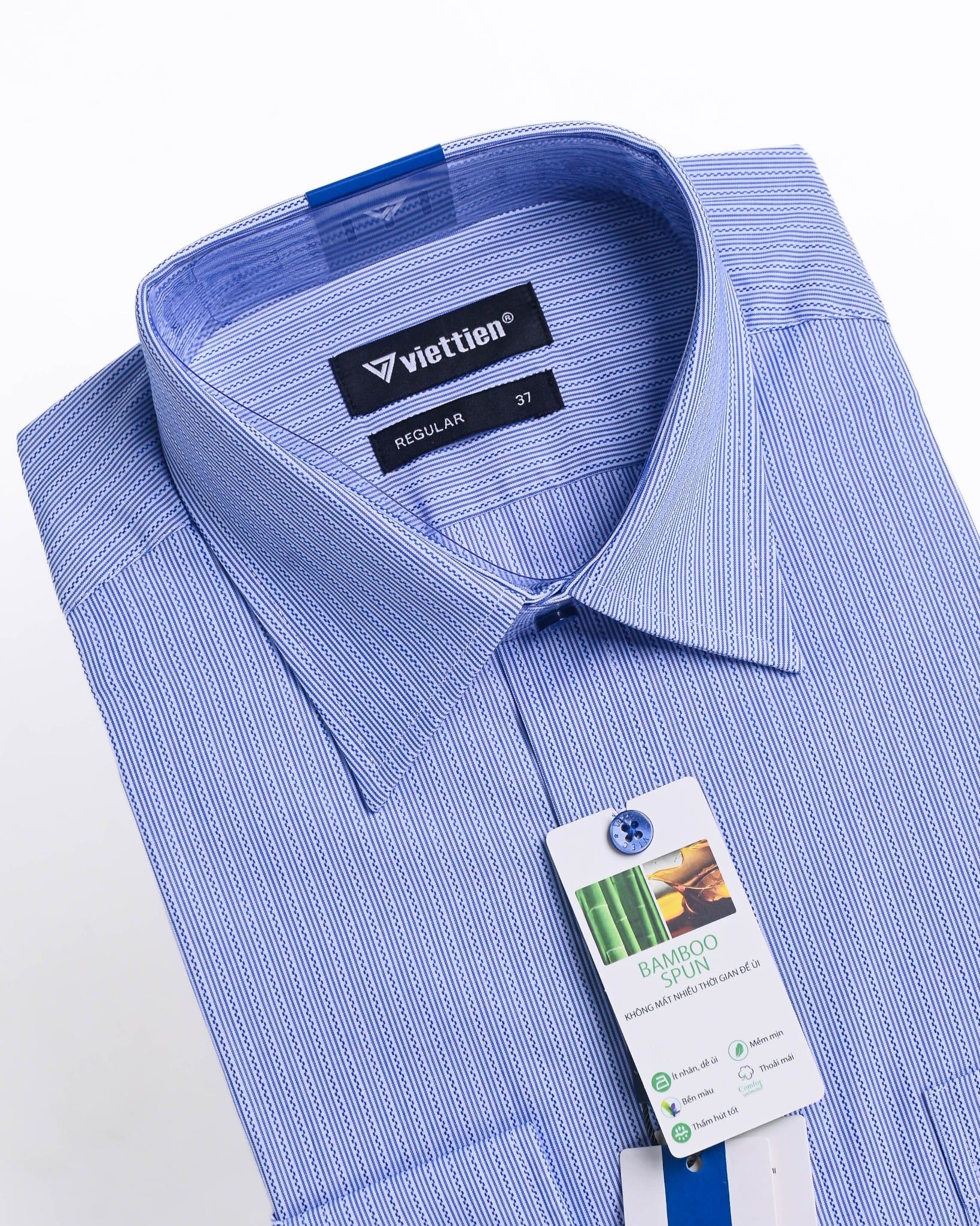  Áo sơ mi Việt Tiến tay dài (37-43) 