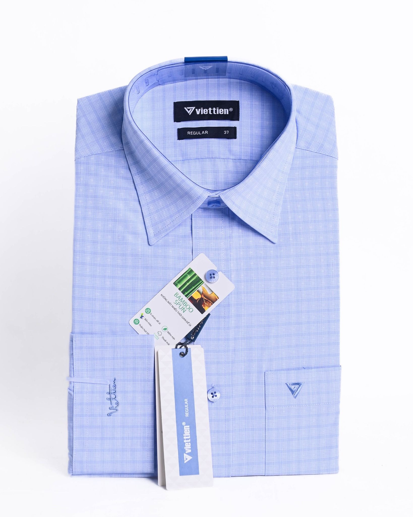  Áo sơ mi Việt Tiến tay dài (37-44) 