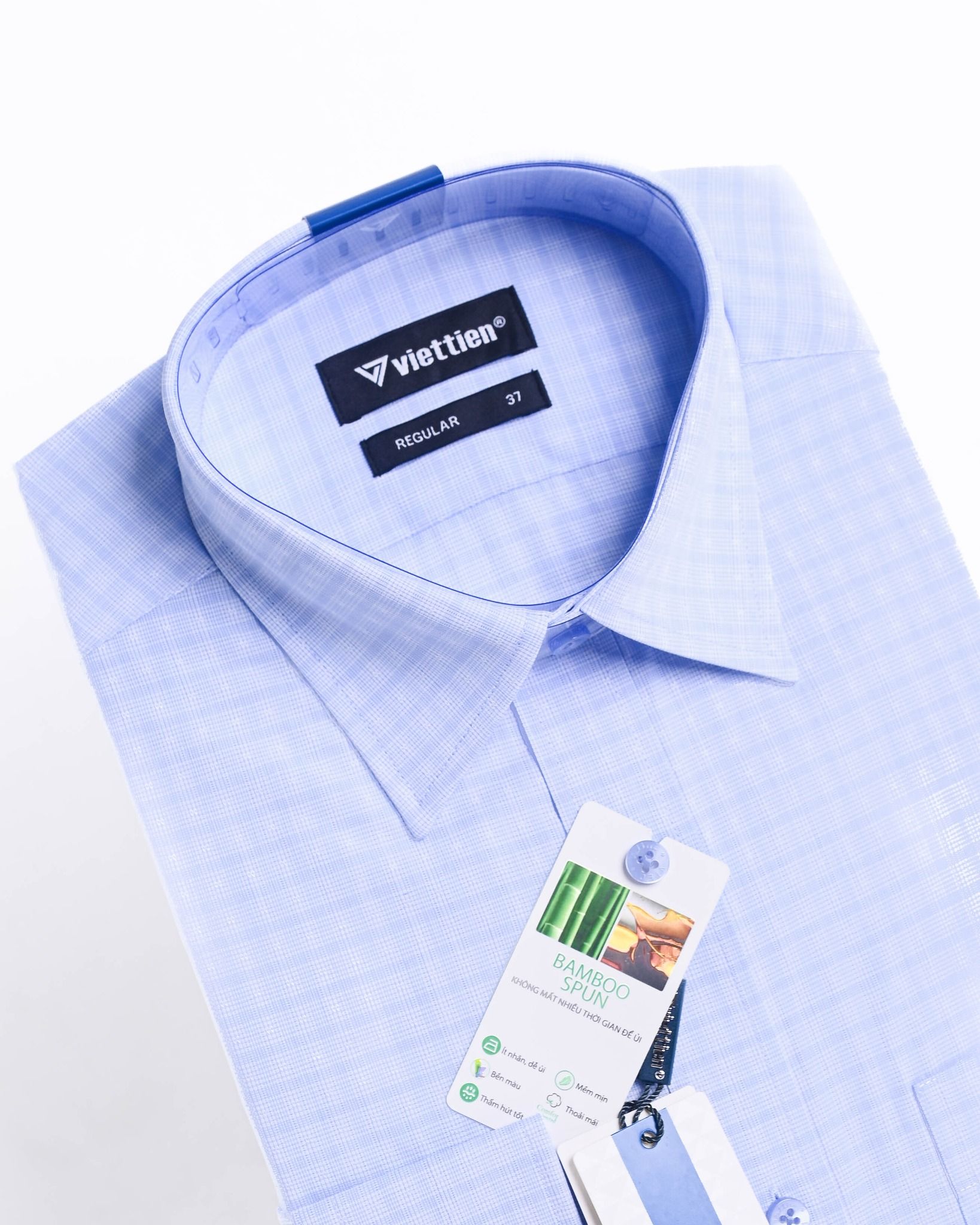  Áo sơ mi Việt Tiến tay dài (37-44) 