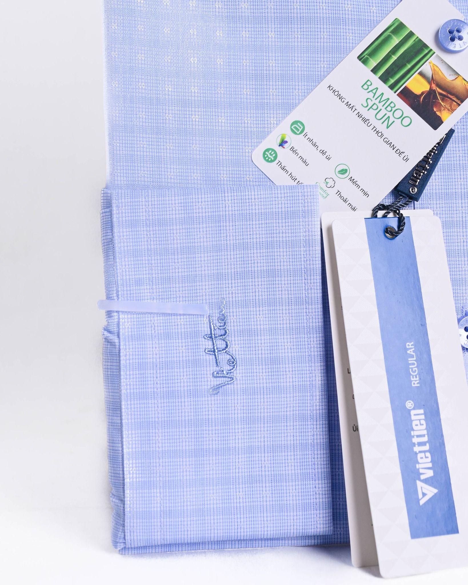  Áo sơ mi Việt Tiến tay dài (37-44) 