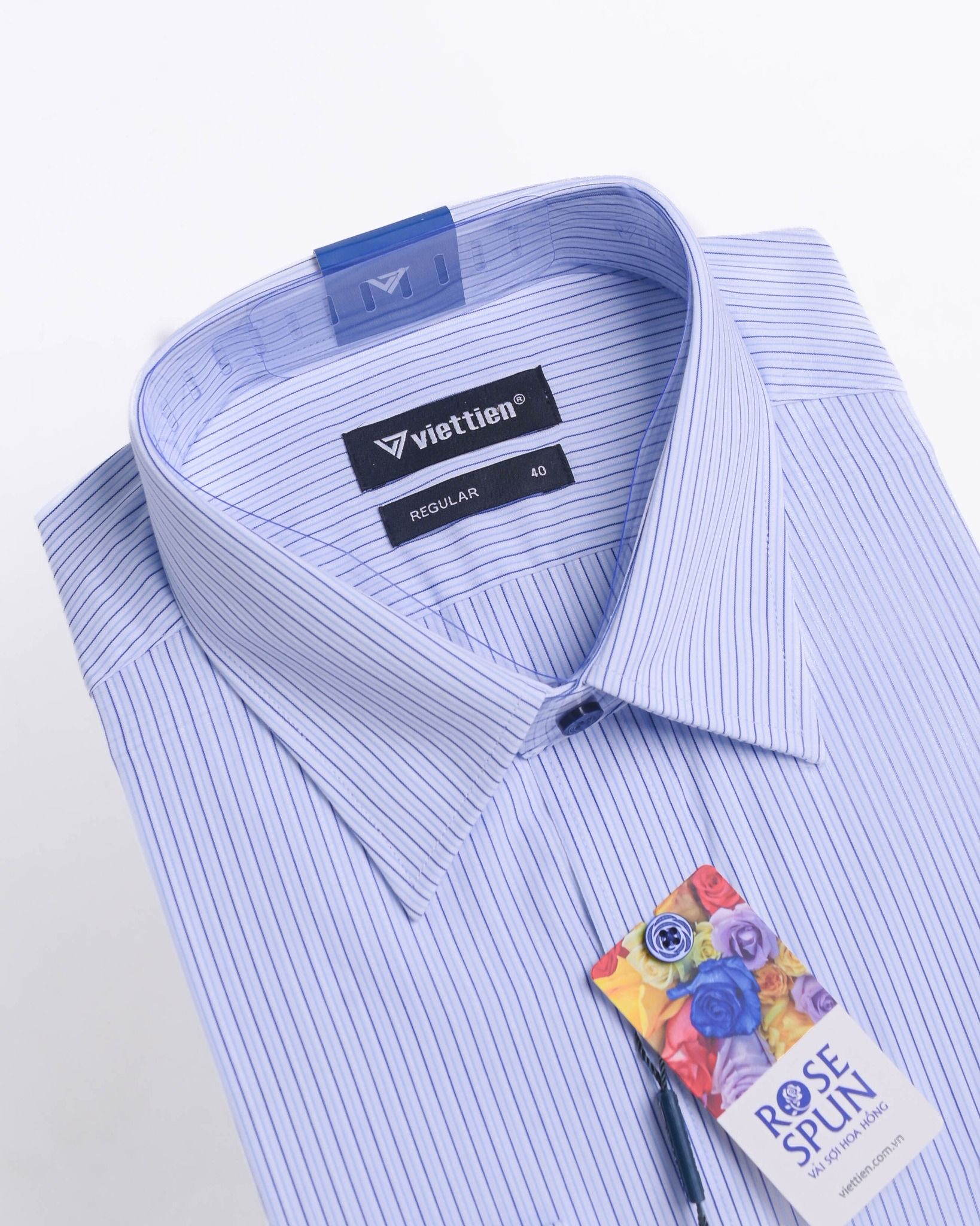  Áo sơ mi Việt Tiến tay dài (37-43) 