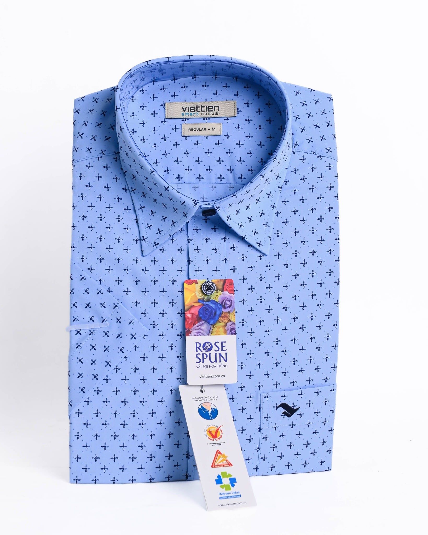  Áo sơ mi Việt Tiến tay ngắn (S-XL) 