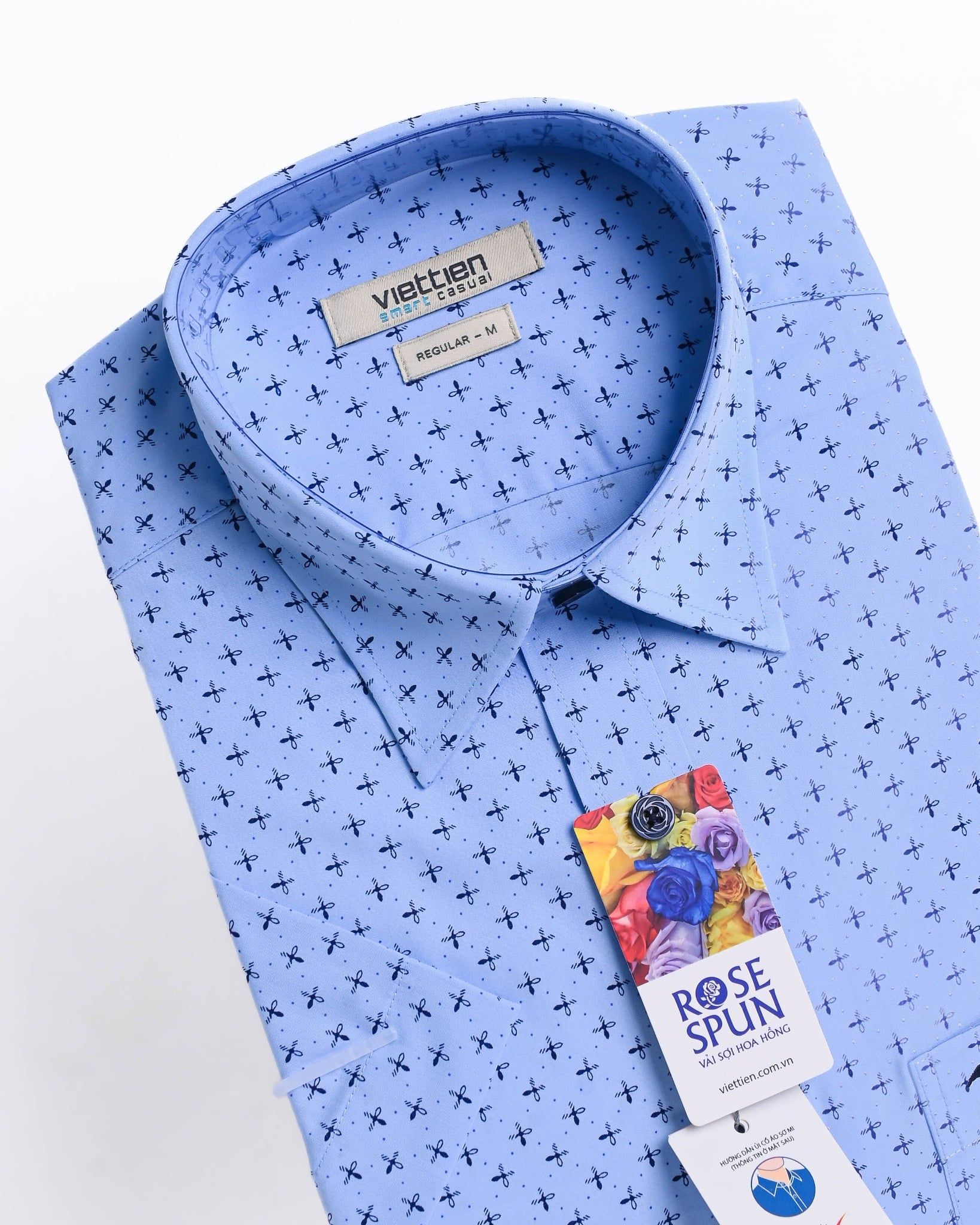  Áo sơ mi Việt Tiến tay ngắn (S-XL) 