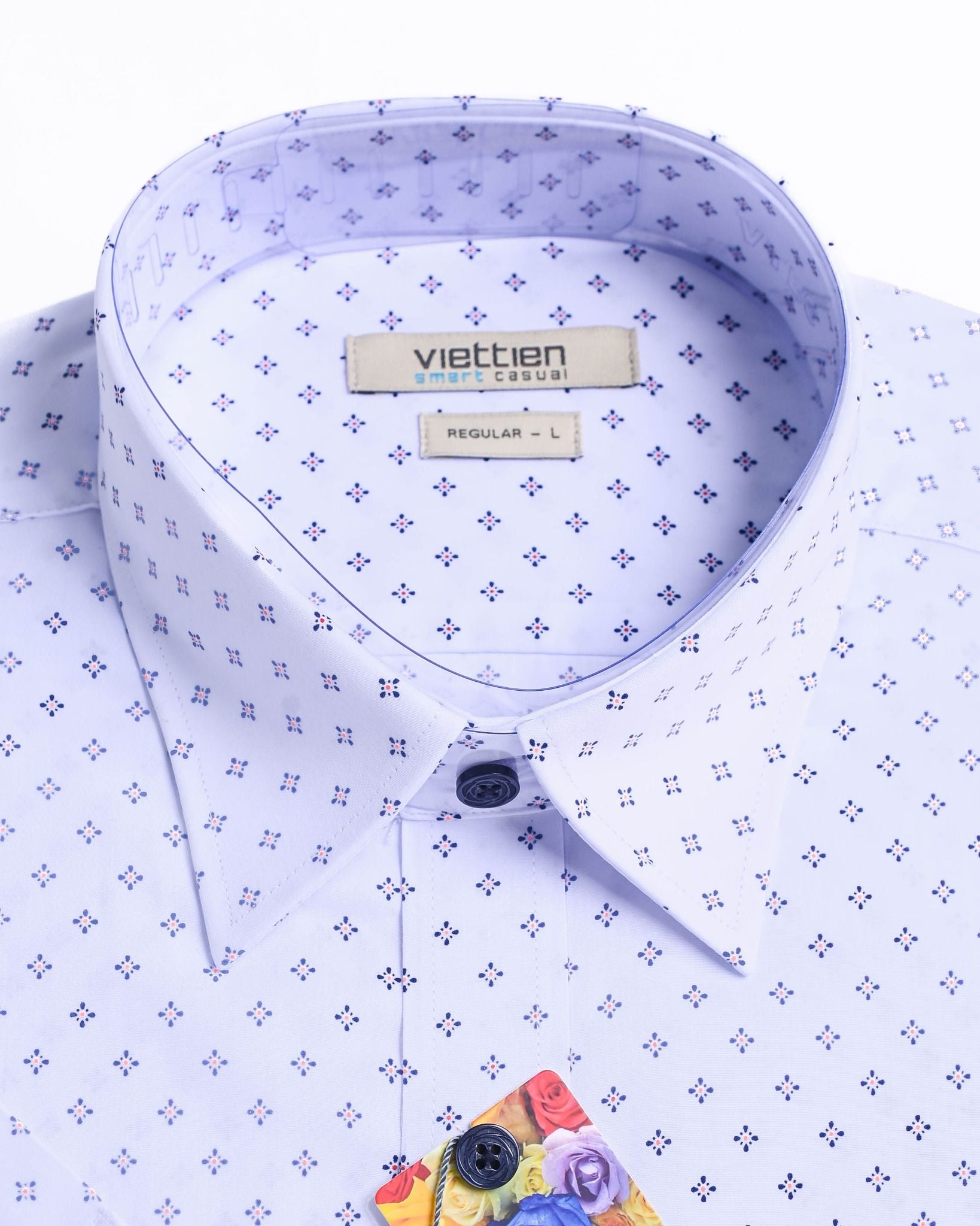  Áo sơ mi Việt Tiến tay ngắn lai ngang (S-XL) 