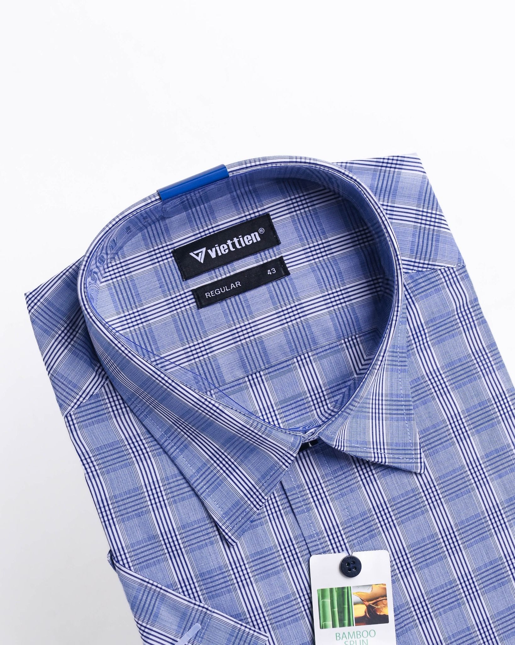  Áo sơ mi Việt Tiến tay ngắn (37-43) 