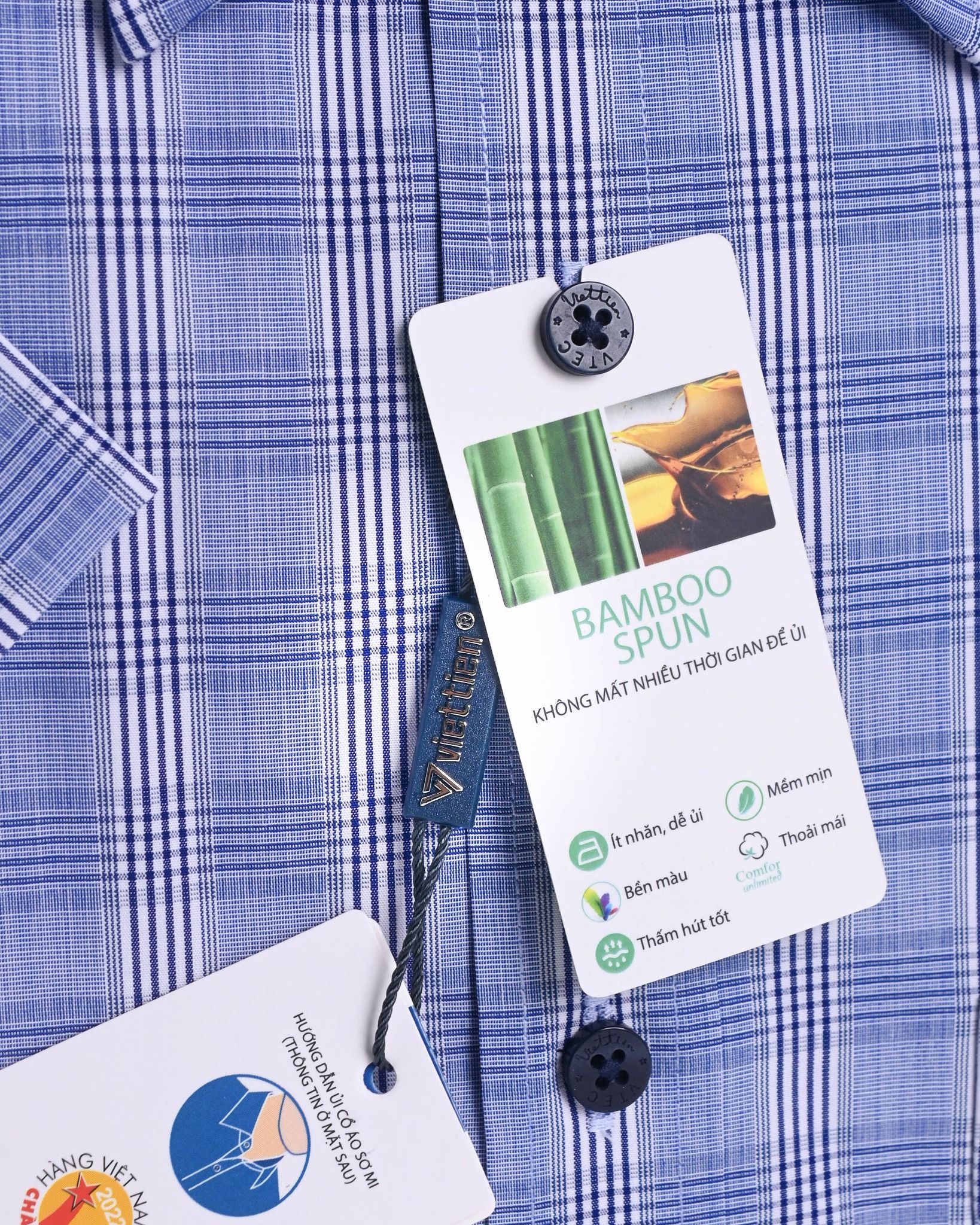  Áo sơ mi Việt Tiến tay ngắn (37-43) 