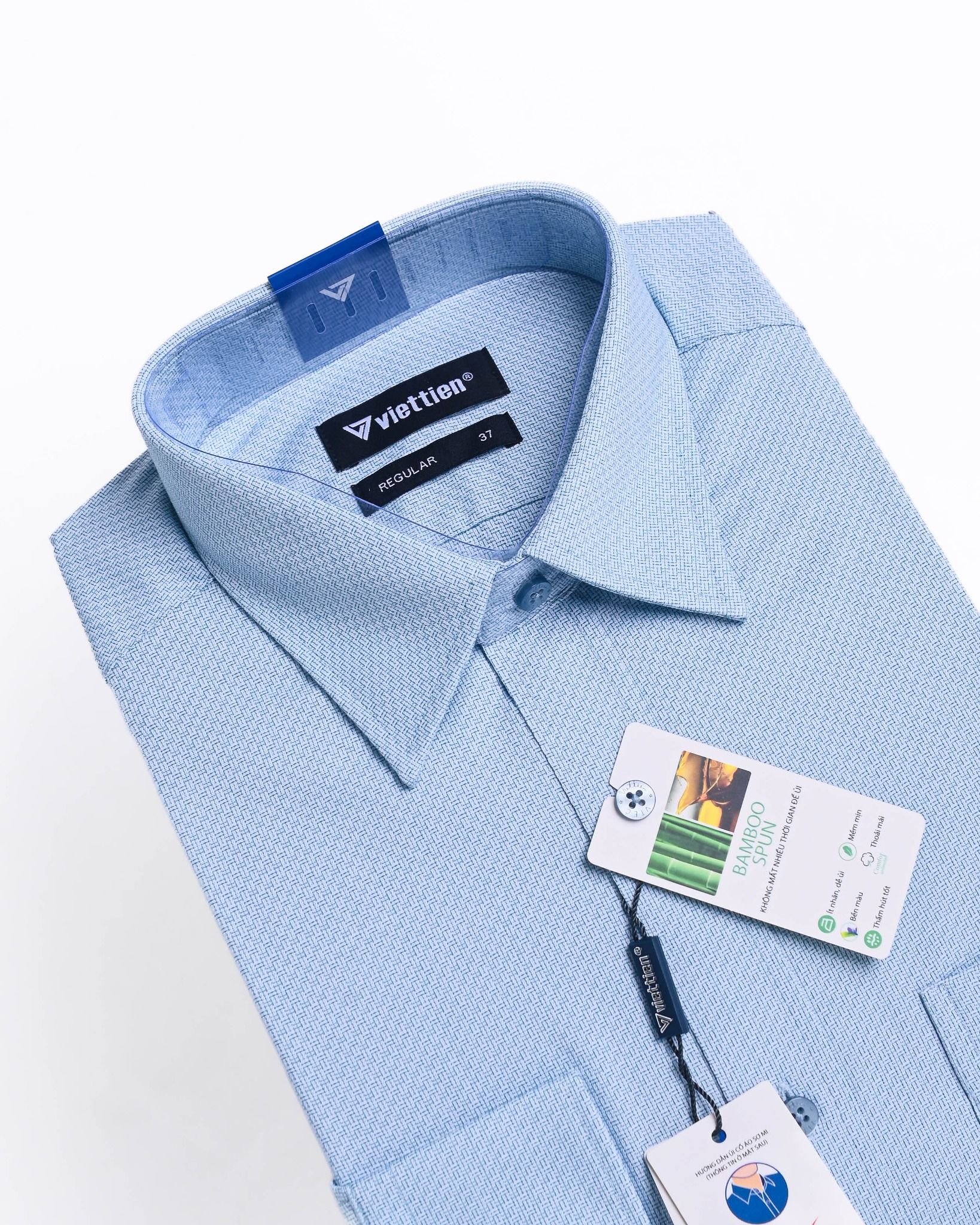  Áo sơ mi Việt Tiến tay dài (37-44) 