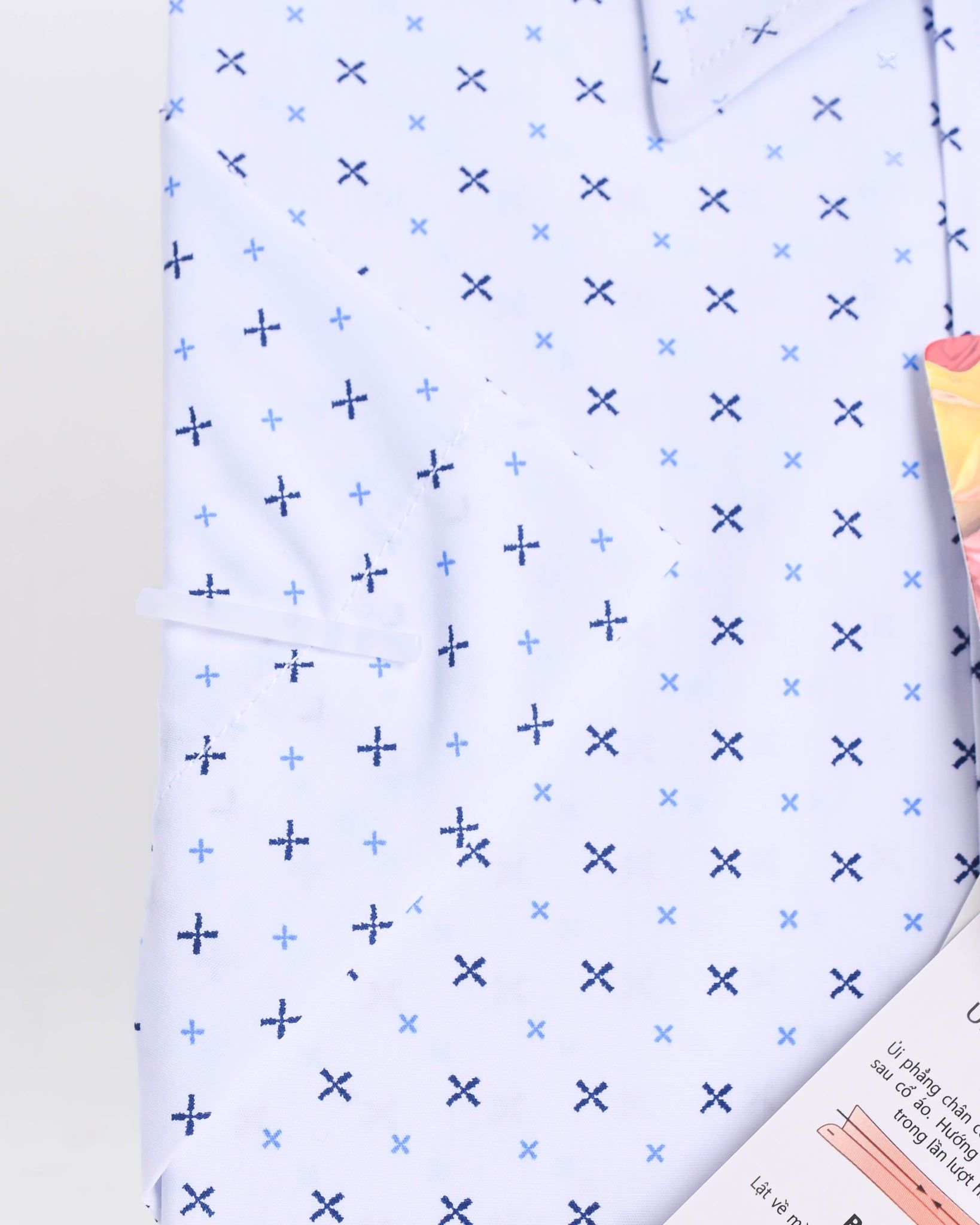  Áo sơ mi Việt Tiến tay ngắn vải hoa hồng (S-XL) 