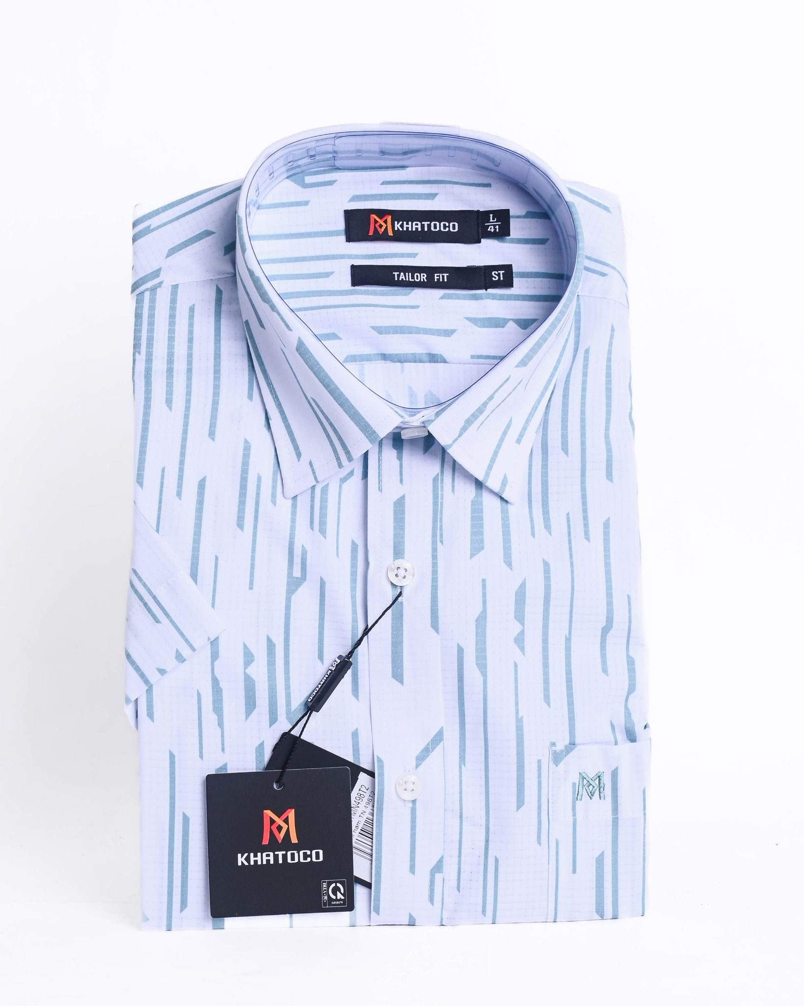  Áo sơ mi nam ngắn tay Khatoco 