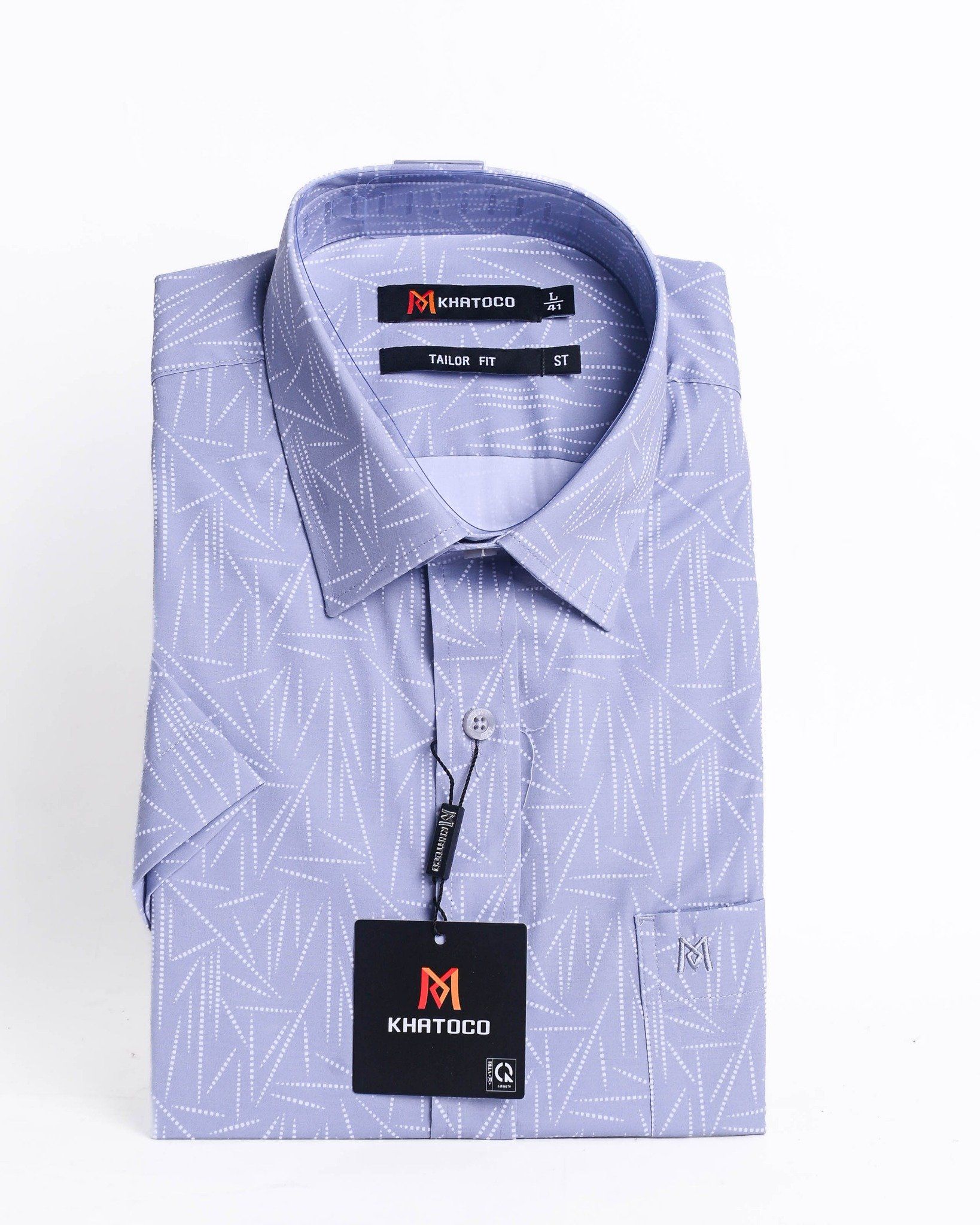  Áo sơ mi Khatoco nam tay ngắn 