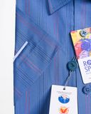  Áo sơ mi Việt Tiến tay ngắn vải hoa hồng 