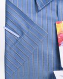  Áo sơ mi Việt Tiến tay ngắn vải hoa sen 