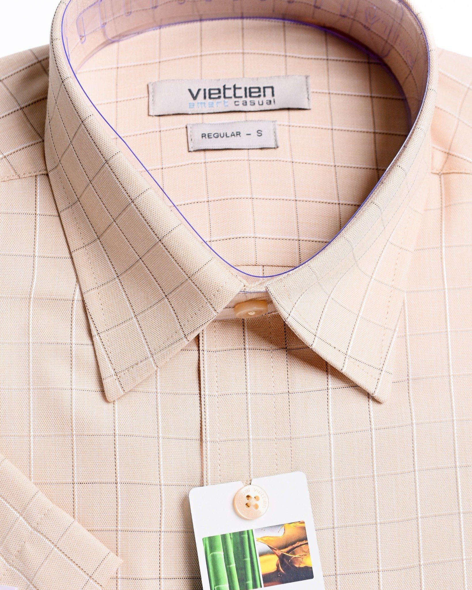  Áo sơ mi nam Viettien vải tre (XS-3XL) 